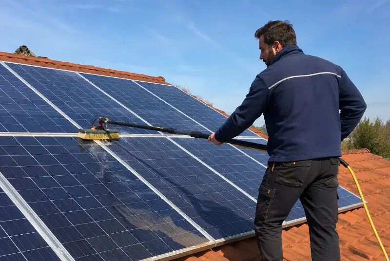 Nettoyage et entretien de panneaux solaires à Rives-du-Couesnon
